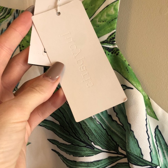 Summer palm tree leaf dress - Picture 3 of 5